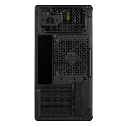 Корпус 2E Credo V285B-400 з БЖ 2E ATX400, 1xUSB3.0, 1х USB 2.0, 1xUSB Type-C, 1x120мм, VGA 300мм, mATX, чорний