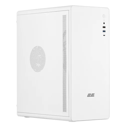 Корпус 2E Credo V500W без БЖ, 1xUSB3.0, 1х USB 2.0, 1xUSB Type-C, 1x120мм, VGA 310мм, ATX, білий