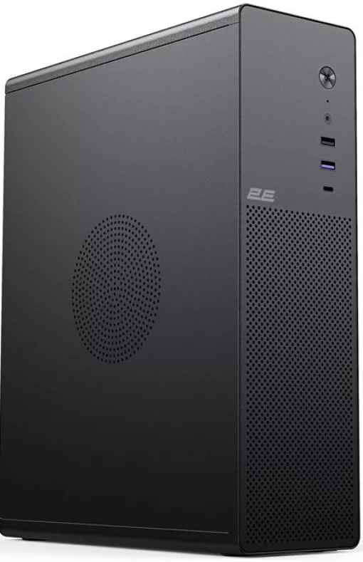 Корпус 2E Credo Slim V90B-400 з БЖ 2E ATX400, 1xUSB3.0, 1х USB 2.0, 1xUSB Type-C, 2x90мм, VGA 390мм, mATX, чорний
