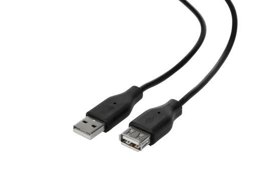 Кабель USB-A > USB-AF заряджання/синхронізації 2E 1.8м, чорний