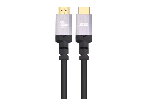Кабель HDMI (M/M) 2Е 1.8м, 2.1, 4K/120Hz, 8K/60Hz 48Gbps, Ultra High Speed, чорний