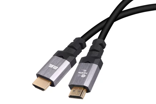 Кабель HDMI (M/M) 2Е 3м, 2.1, 4K/120Hz, 8K/60Hz 48Gbps, Ultra High Speed, чорний