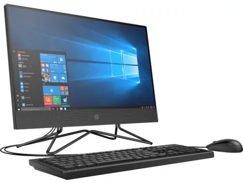 Комп'ютер персональний моноблок HP 200-G4 21.5" FHD IPS, Intel i5-10210U, 8GB, F256GB, ODD, UMA, WiFi, кл+м, DOS, чорний