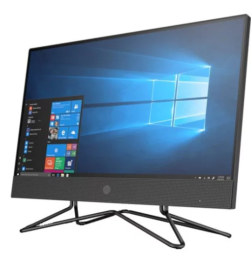 Комп'ютер персональний моноблок HP 200-G4 21.5" FHD IPS, Intel i5-10210U, 8GB, F256GB, ODD, UMA, WiFi, кл+м, DOS, чорний