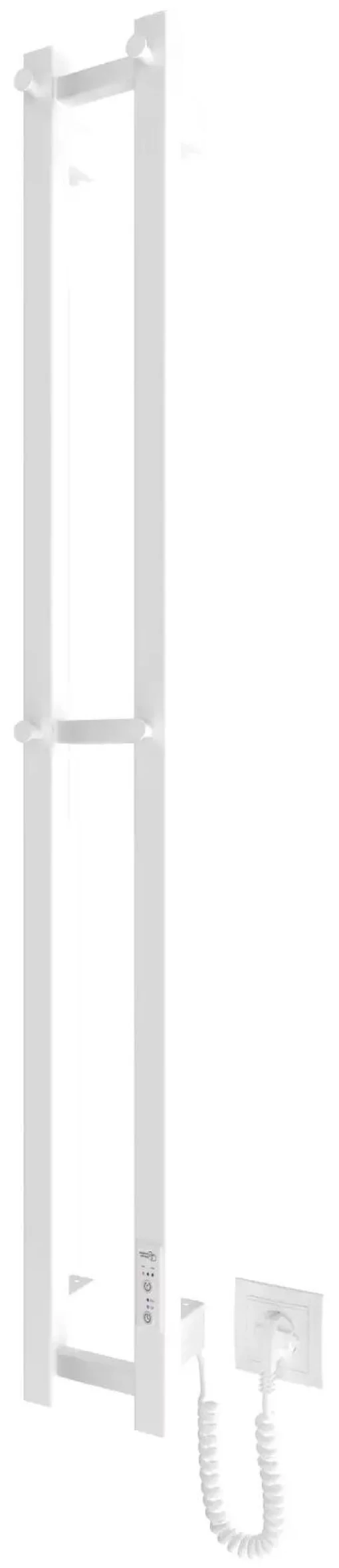 Рушникосушка Hygge Family електрична Slim, 1170х140х80мм, таймер-регулятор, сталь, білий матовий