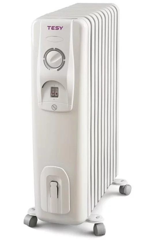 Обігрівач оливний TESY CC 2008 E05 R, 24м2, 2000Вт, мех. упр-ння, 8 секцій, білий