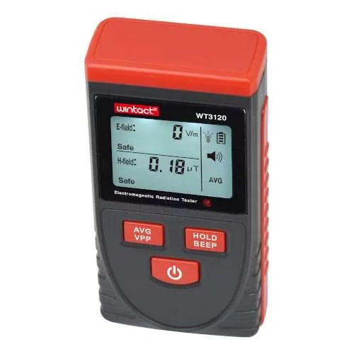 Тестер електромагнітного випромінювання (1-1999В/м, 0.01-99,99 t) WINTACT WT3120