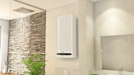Водонагрівач електр. TESY Bellislimo Cloud плаский GCR 802722 E31 ECW Wi-Fi, 80л, 2,2кВт, ун. монтаж, електр. кер-ння, B, білий