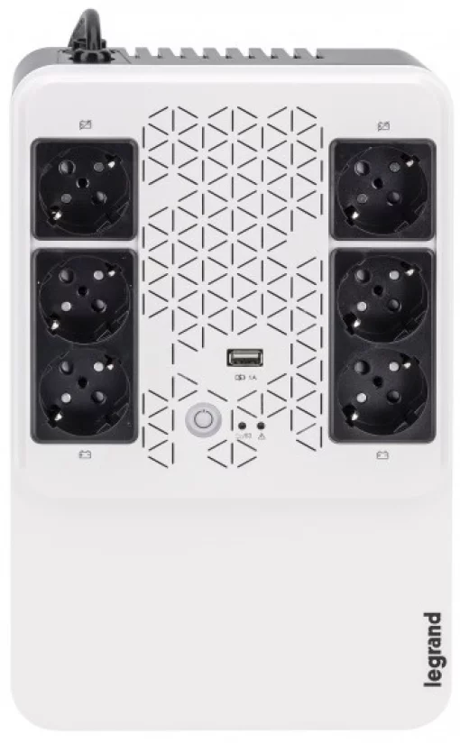 Джерело безперебійного живлення Legrand Keor Multiplug, 600VA/360W, USB, 6хSchuko, USB