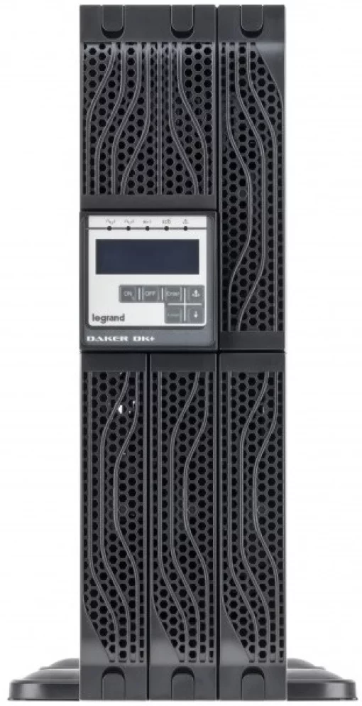 Джерело безперебійного живлення Legrand Daker DK Plus, 10000VA/9000W, RT3U, LCD, RS232, USB, EPO, без батарей, 3ф/1ф, Terminal