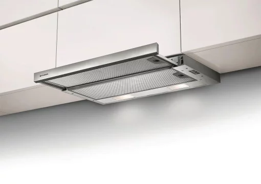 Витяжка Faber телескоп, 60см, 518м.куб/год, Flexa Ng Glass Bk A60, чорний