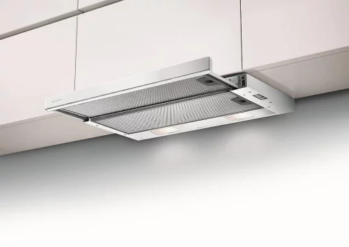 Витяжка Faber телескоп, 60см, 518м.куб/год, Flexa Ng Glass W A60, білий