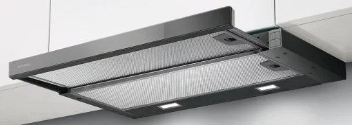 Витяжка Faber телескоп, 60см, 701м.куб/год, Flexa Ng Glass Lux Bk A60, чорний