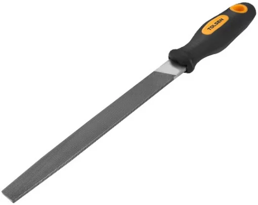 Напилок по металу Tolsen, плоский, двокомпонентне руків'я, 5х200мм