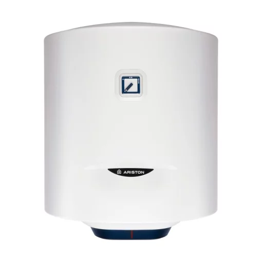 Водонагрівач електр. Ariston круглий BLU1 R PL DRY, 50л, 1,5кВт, сухий тен, мех. кер-ння, C, Італія, білий