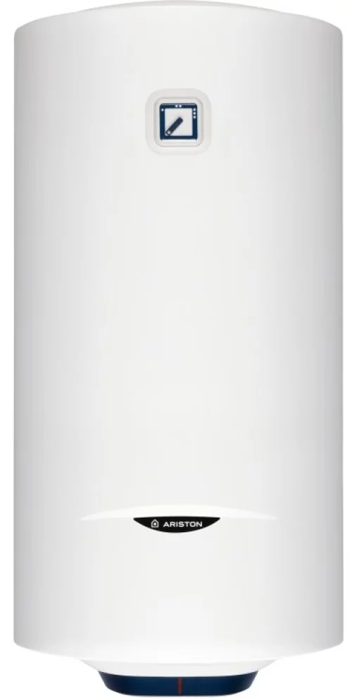 Водонагрівач електр. Ariston круглий BLU1 R PL DRY, 100л, 1,5кВт, сухий тен, мех. кер-ння, C, Італія, білий