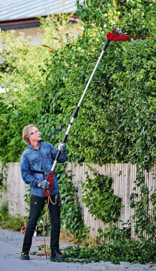 Кущоріз телескопічний Einhell GC-HH 5056 500Вт 56/47мм крок різу 20мм штанга 1.7-2.5м 4.3кг