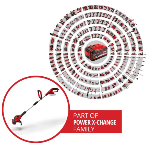 Тример садовий акумуляторний Einhell GE-CT 18/28 Li - Solo PXC 18В 28см 2.3кг без АКБ та ЗП