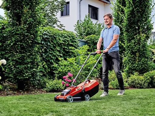 Газонокосарка акумуляторна Einhell PXC GE-CM 18/32 Li 18В 32см 25л 30-70мм 8.5кг без АКБ та ЗП