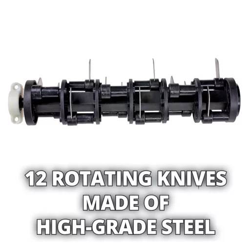 Аератор-скарифікатор акумуляторний Einhell GC-SC 18/28 Li-Solo 18В 28см ножі 12шт 6.65кг без АКБ та ЗП