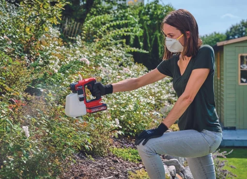 Фарборозпилювач акумуляторний Einhell GE-WS 18/10LI - Solo 18В 960мл/хв бачок 1100мл без АКБ та ЗП