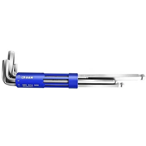 Набір шестигранних ключів S & R HX 8шт в пластиковій кліпсі