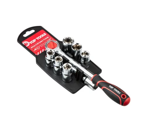 Набір торцевих головок Top Tools, 1/2", з тріскачкою, 8шт