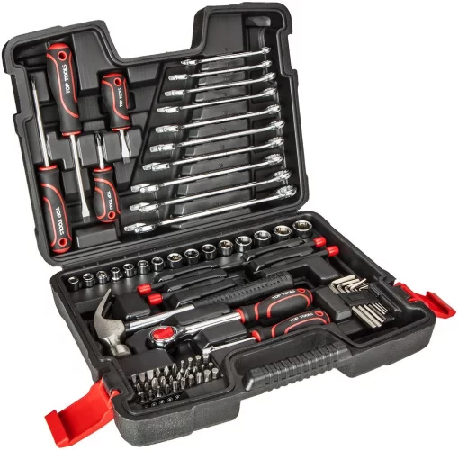 Набір інструментів Top Tools, 1/4", 3/8", універсальний, 73шт
