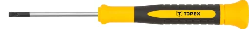 Викрутка TOPEX плоска, прецизійна, SL3х50мм, сталь CrV