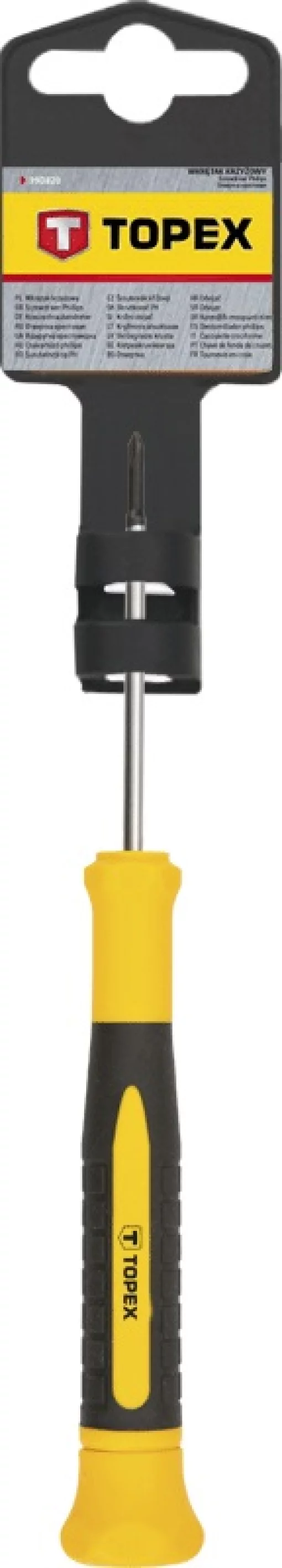 Викрутка TOPEX хрестова, прецизійна, PH0x50мм, сталь CrV