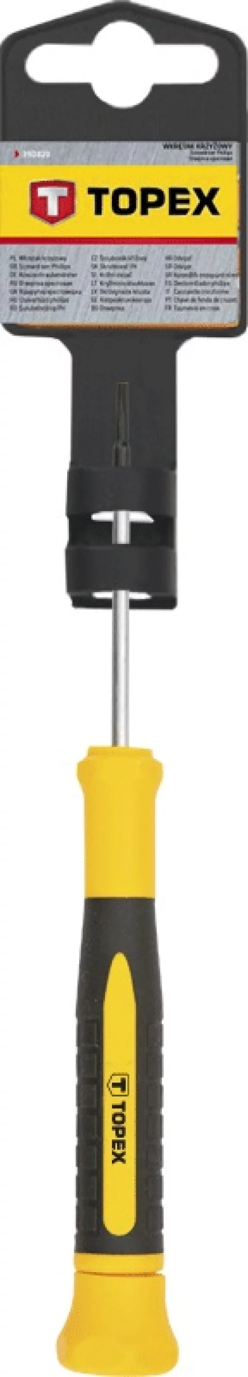 Викрутка TOPEX Torx, прецизійна, T5x50мм, сталь CrV