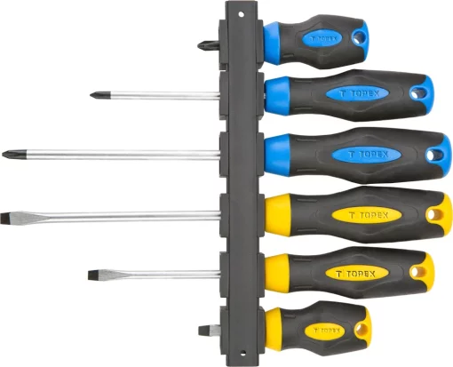 Викрутки TOPEX SL,PH, сталь CrV, набір 6шт