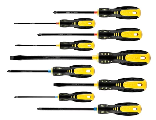 Викрутки TOPEX SL,PH,PZ, сталь CrV, набір 9шт