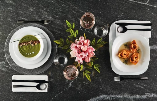 Тарілка обідня Bormioli Rocco Toledo, d25см, опалове скло, білий