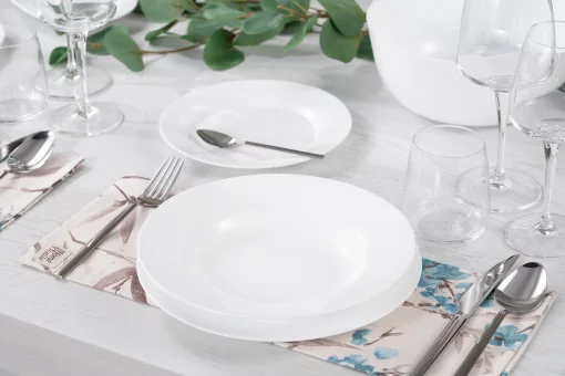 Блюдо Bormioli Rocco Toledo, 29.5см, опалове скло, білий