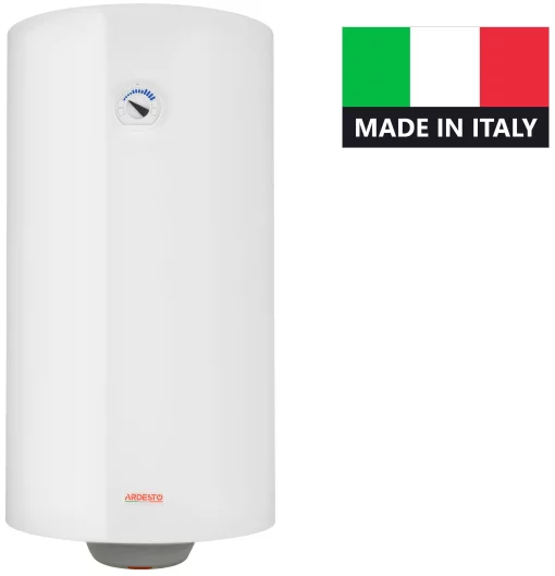 Водонагрівач електр. ARDESTO NEU NTS 100 V 1.5K EU2 круглий, 100л, 1,5кВт, мех. кер-ння, C, Італія, білий