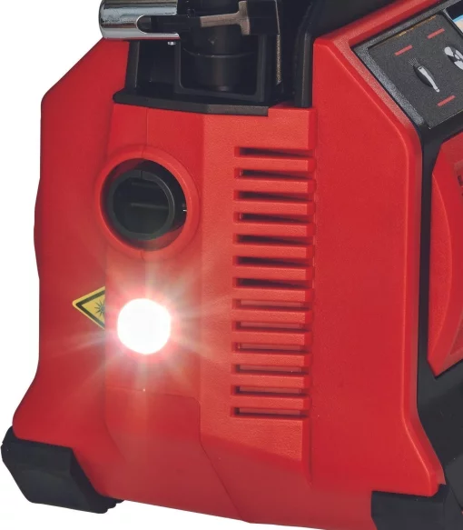 Компресор автомобільний гібридний Einhell PRESSITO 18/25 Hybrid, PXC, 230/18В, 11бар, 25л/хв, вис. і низьк. тиск, можливість всмоктування, шланг 710мм, 2.05кг, без АКБ та ЗП