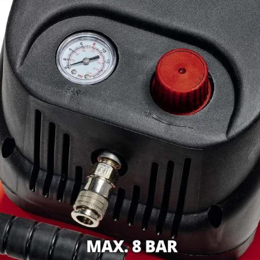 Компресор повітряний Einhell TC-AC 200/24/8 OF безолійний, 1200Вт, 24л, 180л/хв, 8бар, 15.4кг