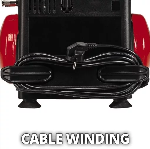 Компресор повітряний Einhell TC-AC 190/6/8 OF Set, безолійний, 1200Вт, 6л, 190л/хв, 7бар, 9.2кг