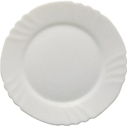 Тарілка обідня Bormioli Rocco Ebro, d25.5см, опалове скло, білий