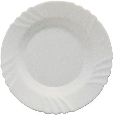 Тарілка супова Bormioli Rocco Ebro, d24см, опалове скло, білий