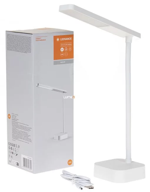 Лампа настільна з акумулятором LEDVANCE Panan Fold 5.2Вт 4000K 1200мАг USB-A білий