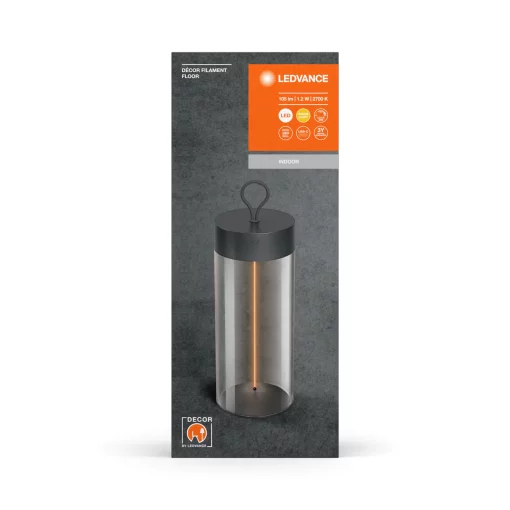 Світильник LEDVANCE DECOR FILAMENT FLOOR 5Вт 2700K 100Лм димується USB-A > USB-C чорний