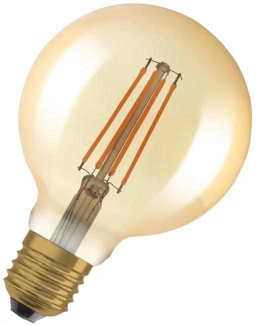 Лампа OSRAM LED E27 6.5Вт 2700К 725Лм G95 філаментна димується Vintage 1906