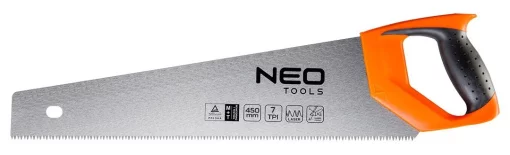 Ножівка по дереву Neo Tools, 450мм, 7TPI