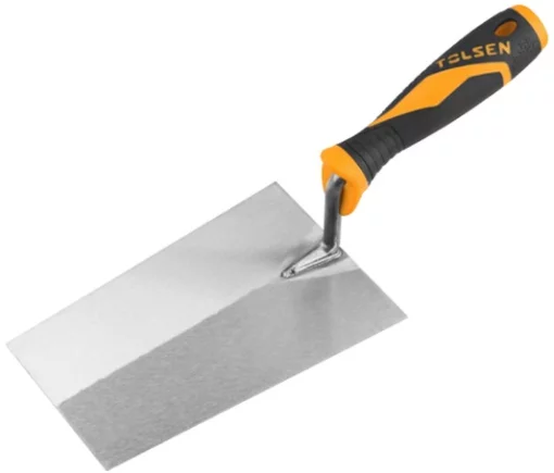 Кельма Tolsen чотирикутна, 1.2мм, 180х115х90мм, резинове руків'я, метал