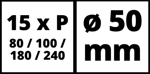 Набір шліфпаперу Einhell до TC-PA 50, 50мм, по дереву, 60шт