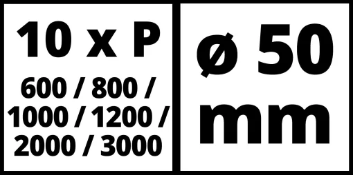Набір шліфпаперу Einhell до TC-PA 50, 50мм, по металу, 60шт