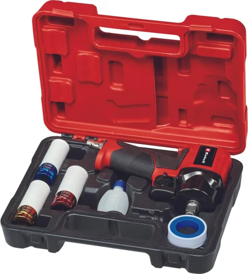 Гайковерт пневматичний Einhell TC-PW 610 Compact, 610Нм, 6.3бар, 142л/хв, М14, 3 головки, кейс, 1.14кг