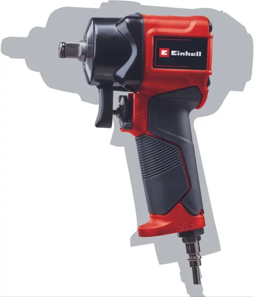 Гайковерт пневматичний Einhell TC-PW 610 Compact, 610Нм, 6.3бар, 142л/хв, М14, 3 головки, кейс, 1.14кг